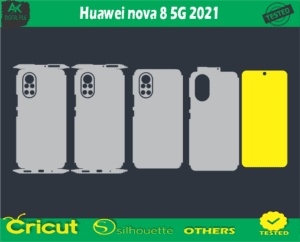 Huawei nova 8 5G 2021 Skin Vector Template