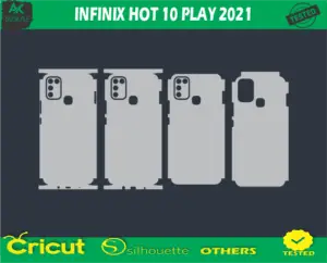 Infinix Hot10 PLAY 2021 Skin Vector Template