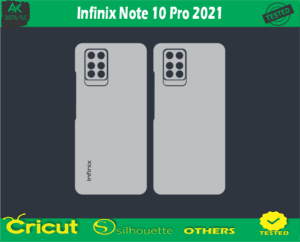 Infinix Note 10 Pro 2021 Skin Vector Template