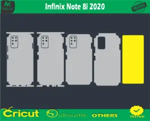 Infinix Note 8i 2020 Skin Vector Template