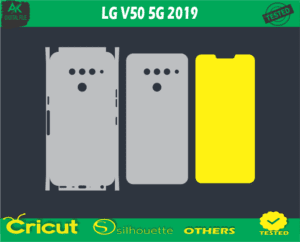 LG V50 5G 2019 Skin Vector Template