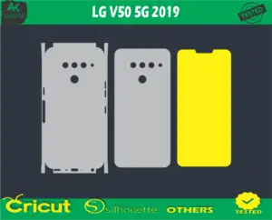 LG V50 5G 2019 Skin Vector Template