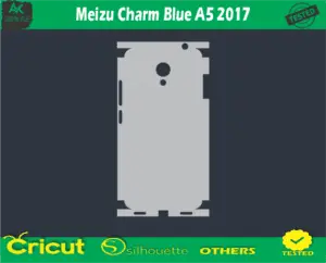 Meizu Charm Blue A5 2017 Skin Vector Template