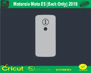 Motorola Moto E5 (Back Only) 2018 Skin Vector Template