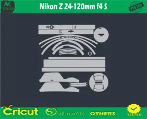 Nikon Z 24-120mm f4 S Skin Vector Template