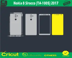 Nokia 8 Sirocco (TA-1005) 2017 Skin Vector Template