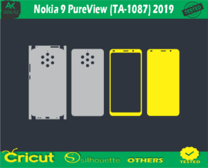 Nokia 9 PureView (TA-1087) 2019 Skin Vector Template