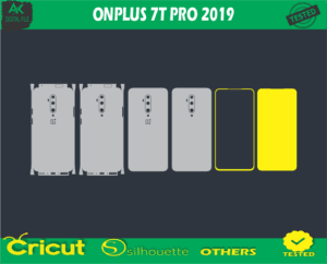 ONPLUS 7T PRO 2019 Skin Vector Template