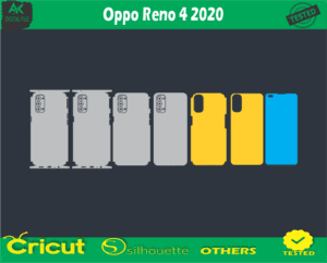 Oppo Reno 4 2020 Skin Vector Template