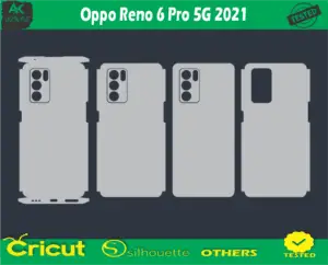 Oppo Reno 6 Pro 5G 2021 Skin Vector Template