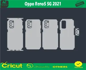 Oppo Reno5 5G 2021 Skin Vector Template