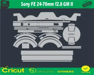 Sony FE 24-70mm f2.8 GM II Skin Vector Template