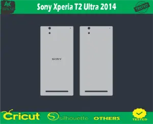 Sony Xperia T2 Ultra 2014 Skin Vector Template