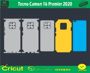 Tecno Camon 16 Premier 2020 Skin Vector Template