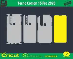 Tecno Comon 15 Pro 2020 Skin Vector Template