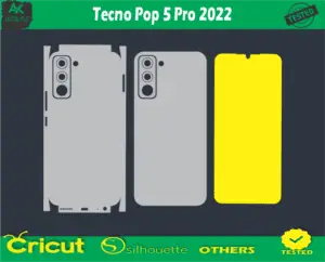 Tecno Pop 5 Pro 2022 Skin Vector Template