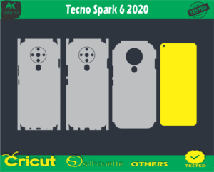 Tecno Spark 6 2020 Skin Vector Template