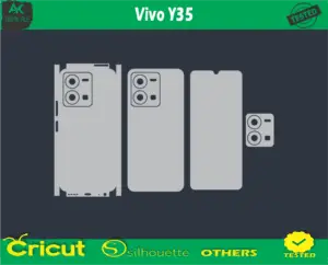 Vivo Y35 Skin Vector Template