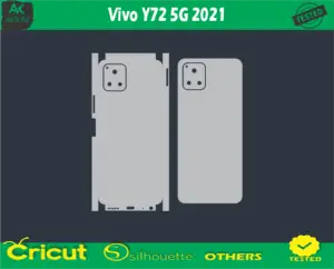 Vivo Y72 5G 2021 Skin Vector Template