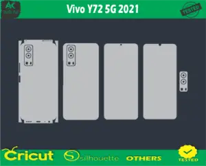 Vivo Y72 5G 2021 Skin Vector Template low price