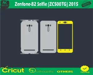 Zenfone-B2 Selfie (ZC500TG) 2015 Skin Vector Template