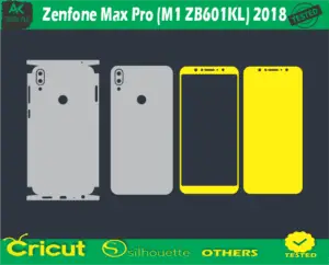 Zenfone Max Pro (M1 ZB601KL) 2018 Skin Vector Template