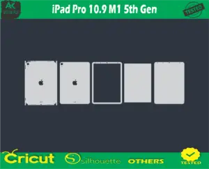 iPad Pro 10.9 M1 5th Gen Skin Vector Template