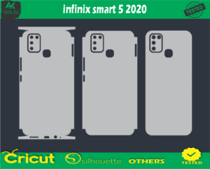 infinix smart 5 2020 Skin Vector Template