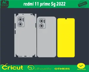 redmi 11 prime 5g 2022 Skin Vector Template