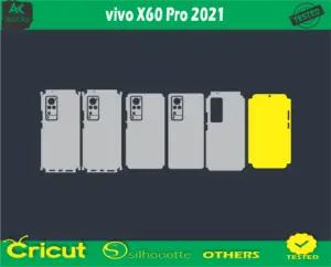 vivo X60 Pro 2021 Skin Vector Template low price