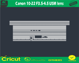 Canon 10-22 F3.5-4.5 USM lens Skin Vector Template