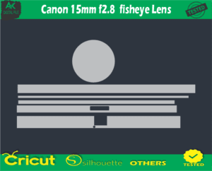 Canon 15mm f2.8 fisheye Lens Skin Vector Template