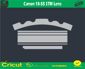 Canon 18-55 STM Lens Skin Vector Template