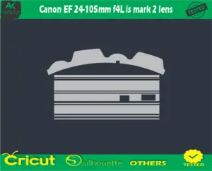 Canon EF 24-105mm f4L is mark 2 lens Skin Vector Template