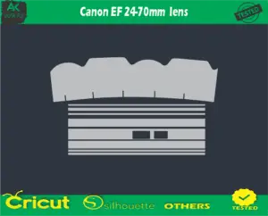 Canon EF 24-70mm Iens Skin Vector Template