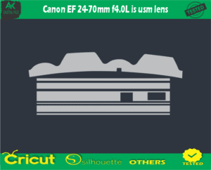 Canon EF 24-70mm f4.0L is usm lens Skin Vector Template