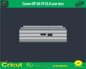 Canon EF 28-70 f2.8 usm lens Skin Vector Template