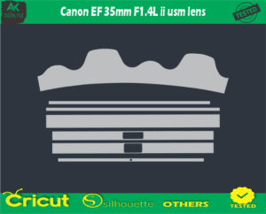 Canon EF 35mm F1.4L ii usm Lens Skin Vector Template