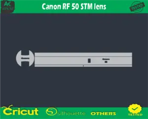 Canon RF 50 STM lens Skin Vector Template