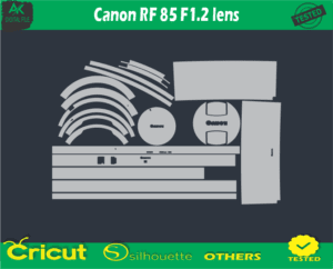 Canon RF 85 F1.2 lens Skin Vector Template