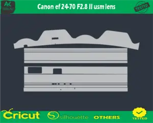 Canon ef 24-70 F2.8 II usm lens Skin Vector Template