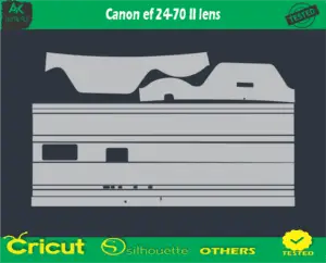 Canon ef 24-70 II lens Skin Vector Template