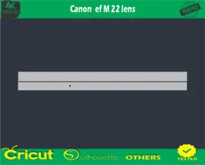 Canon ef M 22 lens Skin Vector Template