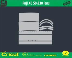 Fuji XC 50-230 lens Skin Vector Template