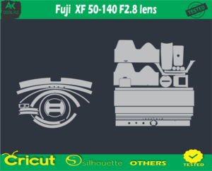 Fuji XF 50-140 F2.8 lens Skin Vector Template