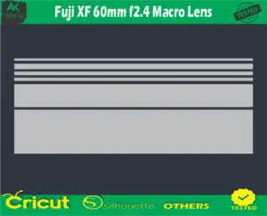 Fuji XF 60mm f2.4 Macro Lens Skin Vector Template