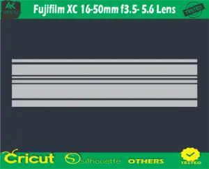 Fujifilm XC 16-50mm f3.5- 5.6 Lens Skin Vector Template