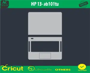 HP 13- ab101tu Skin Vector Template