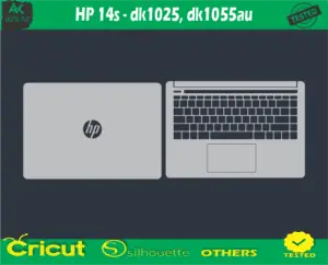 HP 14s-dk1025 dk1055au Skin Vector Template