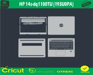 HP 14s-dq1100TU (193U0PA) Skin Vector Template